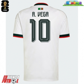 México Alexis Vega #10 Segunda Equipación Mundial 2026 Manga Corta